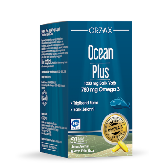 Ocean Plus Omega 3 1200 mg 50 Kapsül Balık Yağı