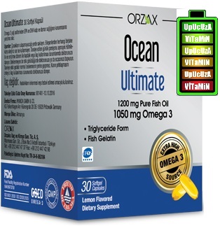 Ocean Ultimate 30 Kapsül Yüksek Doz Omega 3 SKT 08/2023