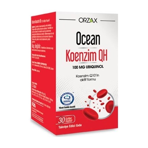 Orzax Ocean Koenzim Qh 30 Kapsül Skt:05/23
