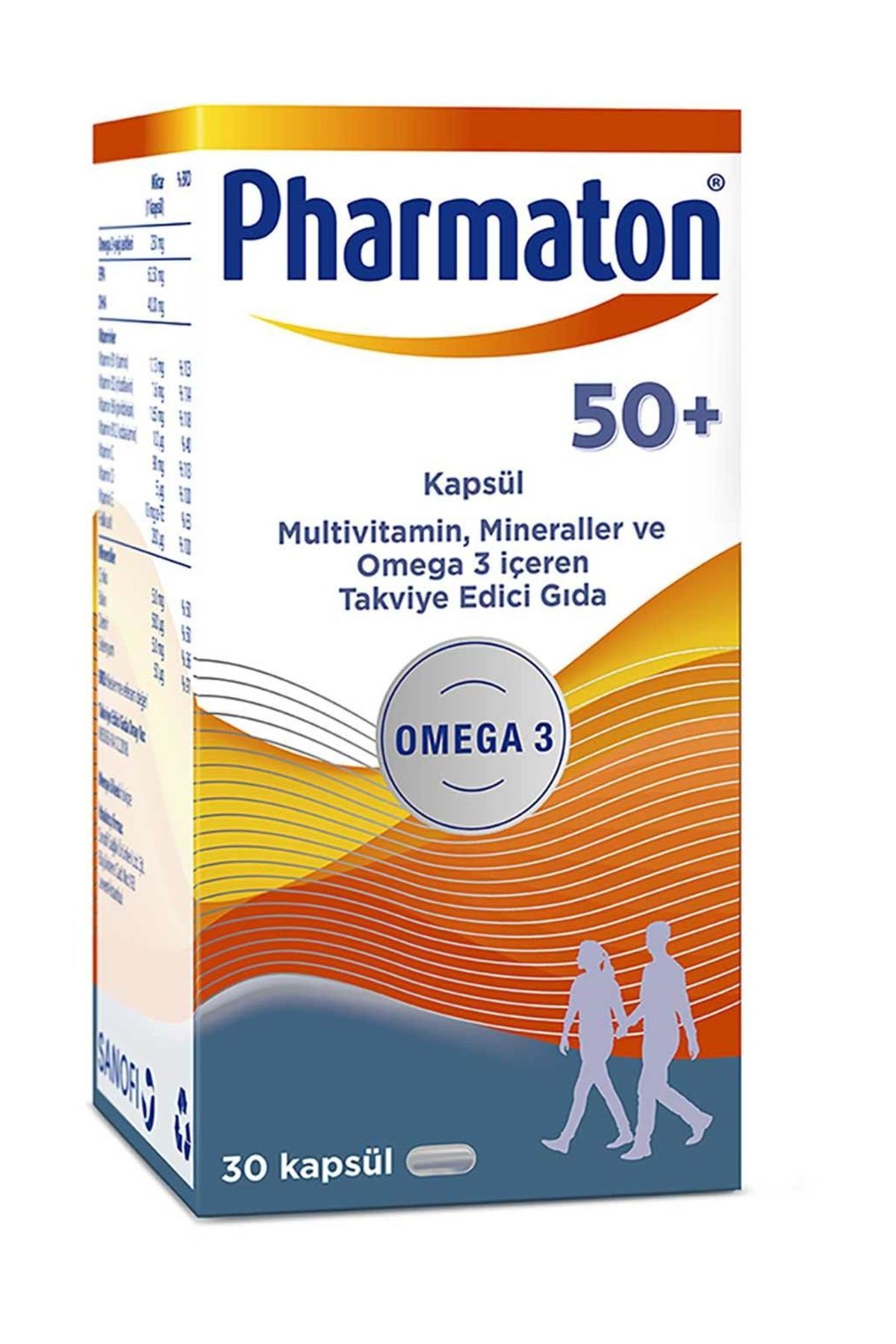 PHARMATON 50 Plus 30 Kapsül - Takviye Edici Gıda