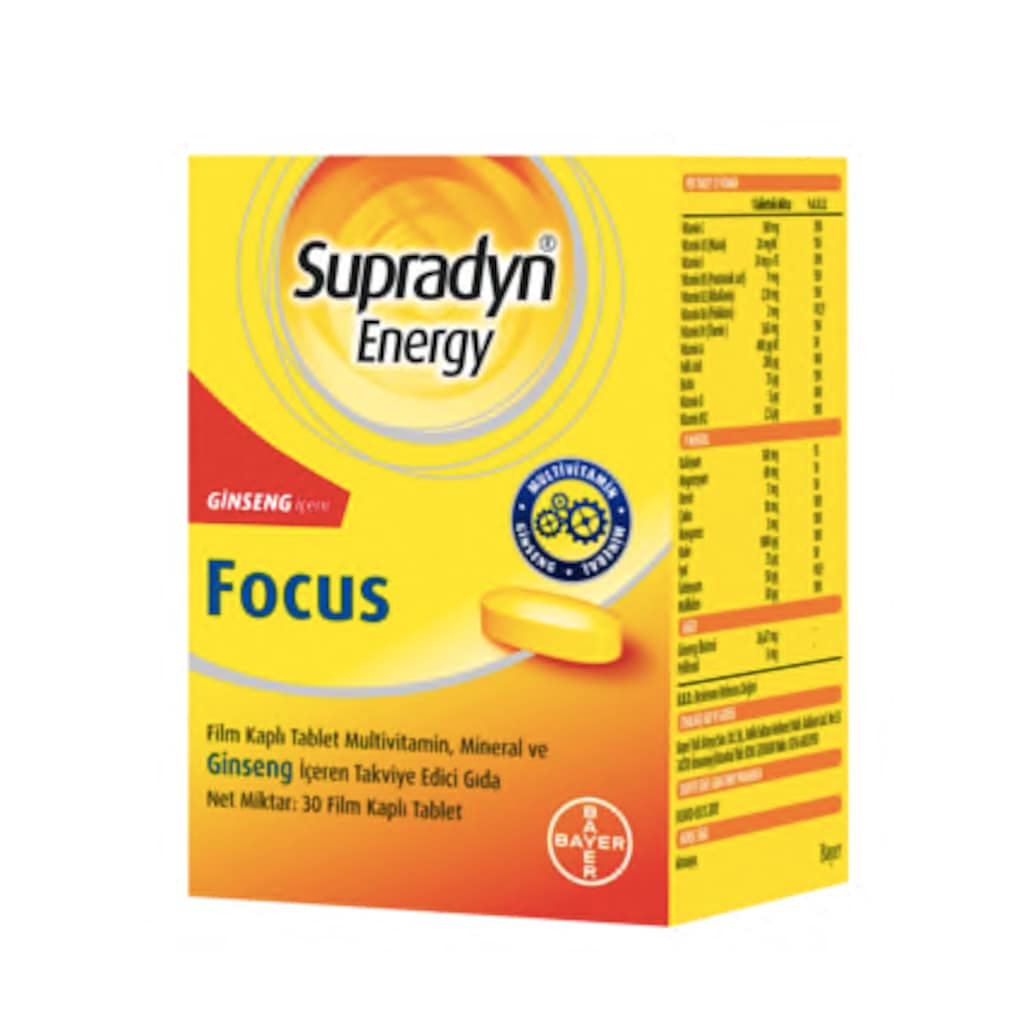 Supradyn_Energy Focus 30 Tablet SKT:08/2021