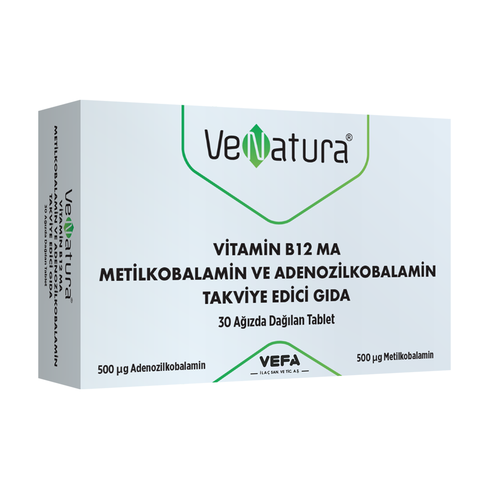VeNatura Vitamin B12 MA Takviye Edici Gıda 30 Tablet