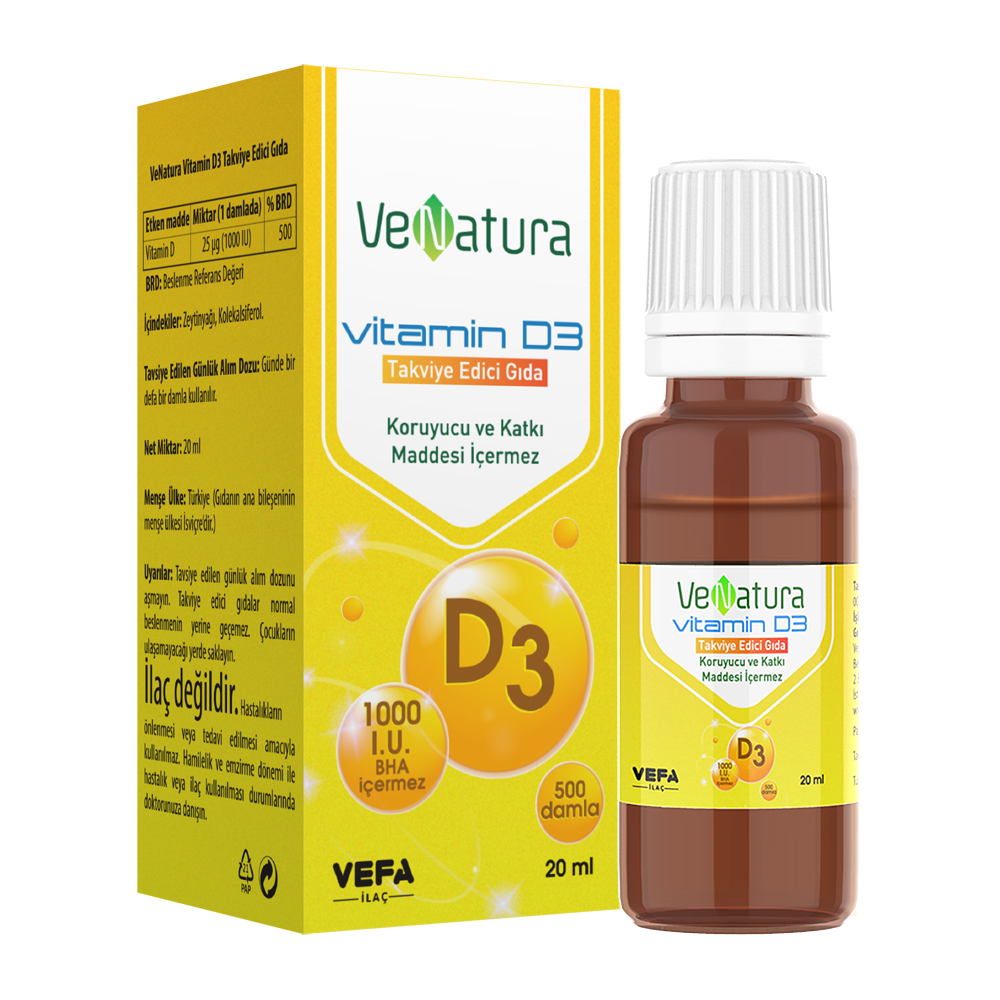 VeNatura Vitamin D3 Damla 20 ml