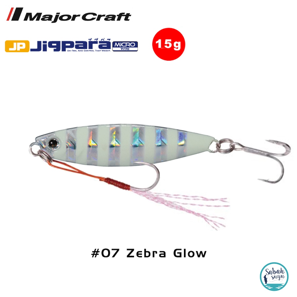 Major Craft Jigpara Micro Jpm-15Gr 60Mm -07 Zebra Glow